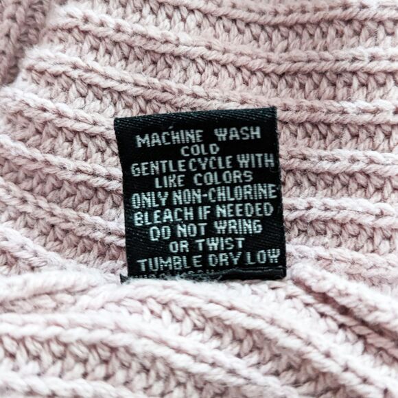 Moon & Madison Tie Back Sweater Women's M Pink Knit Coquette Minimalist Ballet - Picture 8 of 8